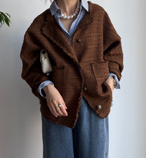  「ツイードジャケット」|ブルゾン・スタジャン|