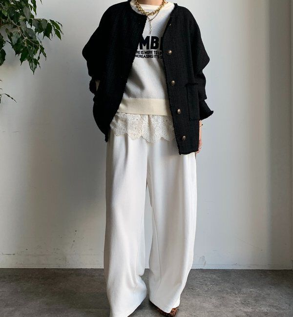  「ツイードジャケット」|ブルゾン・スタジャン|