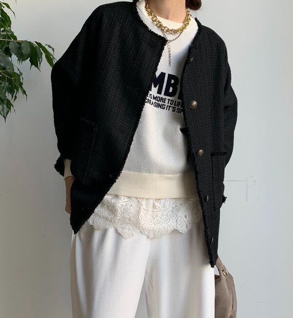  「ツイードジャケット」|ブルゾン・スタジャン|