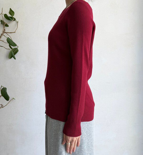  「ボートネックリブニット」|ニット・セーター|