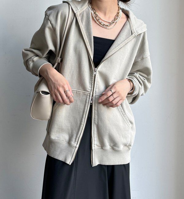  「【セットアップ対応】ピグメントジップパーカー」|Tシャツ・カットソー|