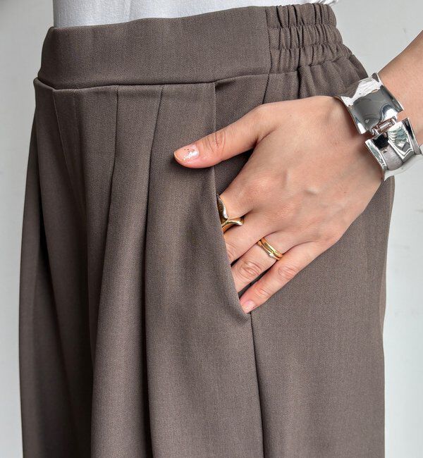  「メランジタックワイドパンツ」|チノ|