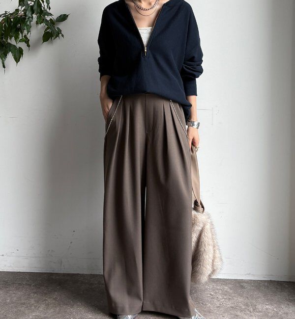  「メランジタックワイドパンツ」|チノ|