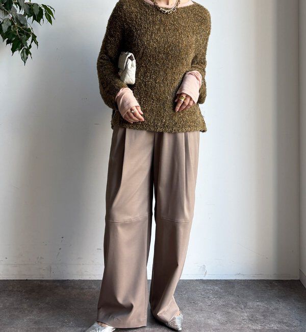  「リボンヤーンフェザープルオーバー」|ニット・セーター|