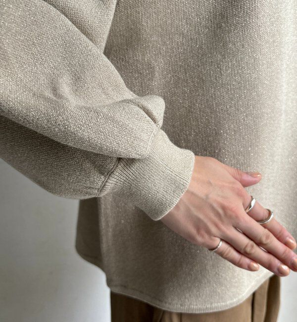  「ラメニットプルオーバー」|ニット・セーター|