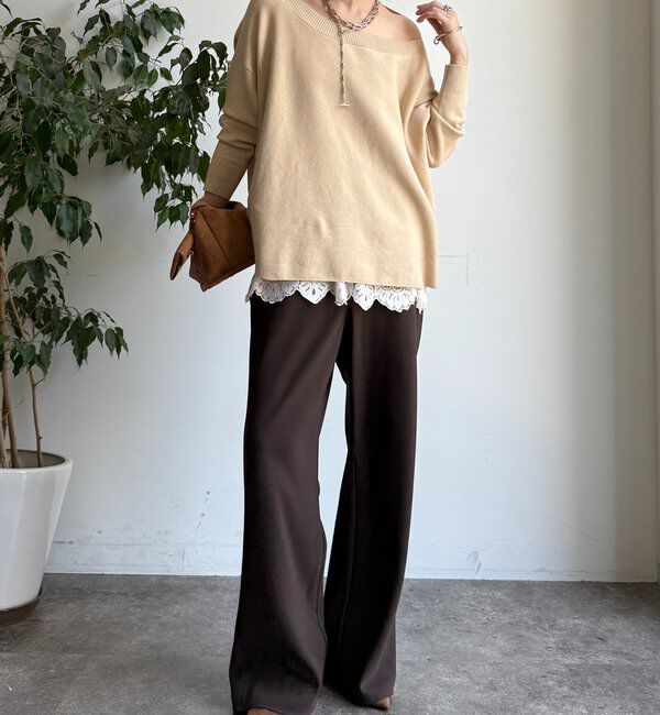  「ボートネックプルオーバー」|ニット・セーター|