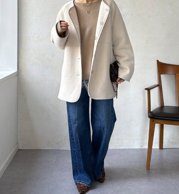  「リバーシブルボアコート」|その他|