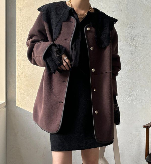  「リバーシブルボアコート」|その他|