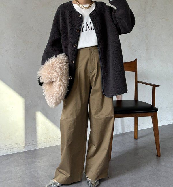  「リバーシブルボアコート」|その他|