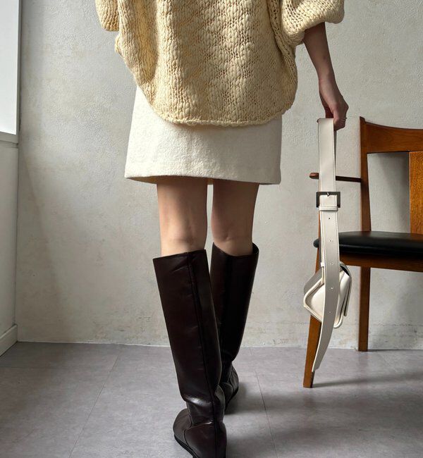  「ブークレーウールミニスカート」|スカート|