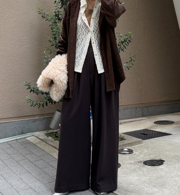  「ウォームタックワイドパンツ」|チノ|