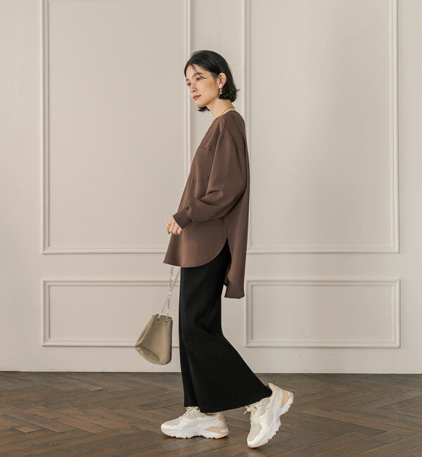  「【さらっと着やすい！/冷房・日焼け対策◎】ジョーゼットポケットブラウス」|シャツ・ブラウス|