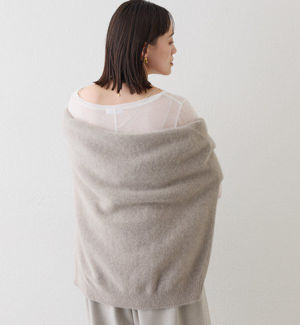  「【リバイバル/やわらかな肌触り】シルクカシミヤブレンドボートT」|Tシャツ・カットソー|