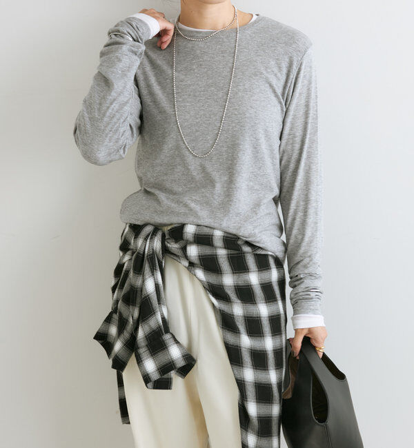  「【リバイバル/一枚でも重ねても】フライスクルーTee」|Tシャツ・カットソー|