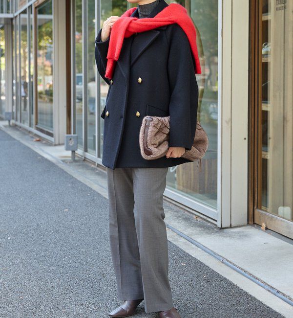  「【シーズンムードを高める】フェイクファードローストリングバッグ」|クラッチバッグ|