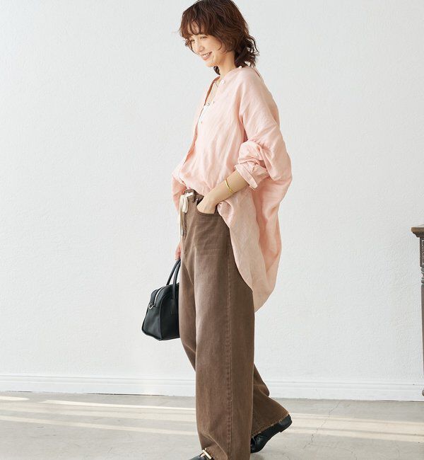  「【遊び心をプラス】ドロストカラーパンツ」|チノ|