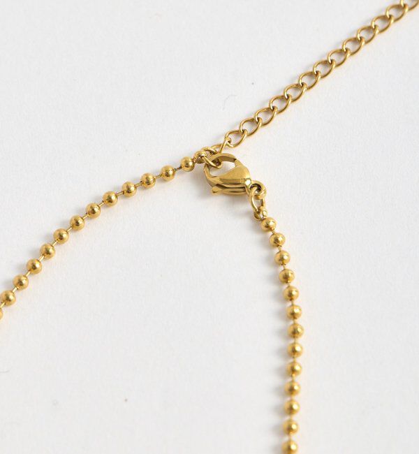  「【R.good（アールドットグッド）】ボールチェーンアクセントネックレス」|ブローチ・コサージュ|