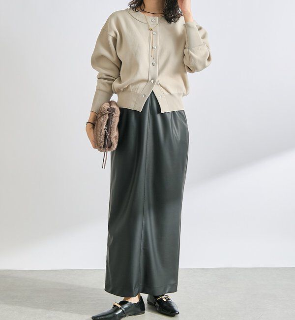  「合皮タイトスカート」|スカート|