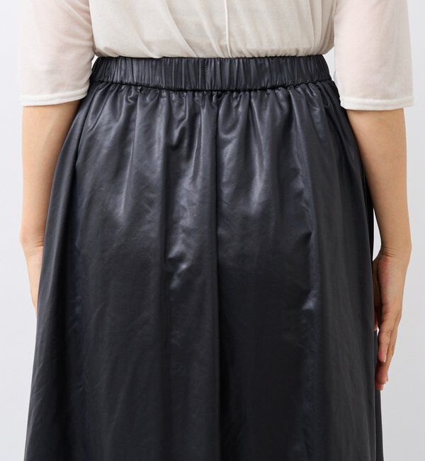  「【上品な光沢感】グロッシーギャザースカート」|スカート|