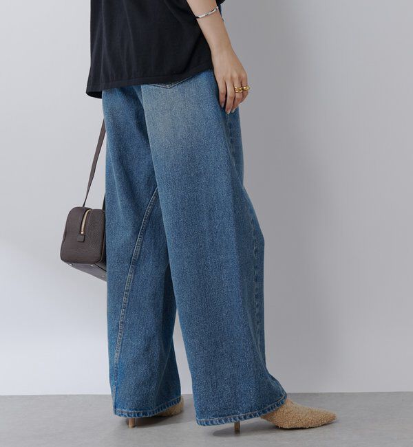  「【MONN.:.(モン)】フロントナローデニムパンツ」|デニム|