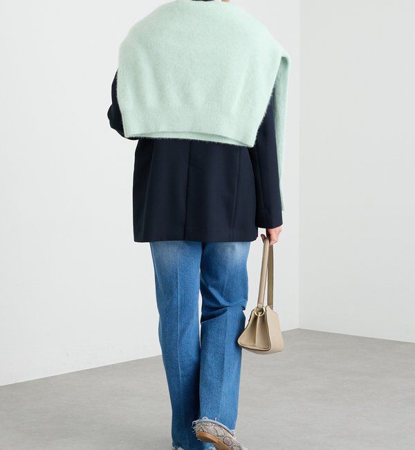  「【軽い着心地】ピーチツイルピークドラペルジャケット」|テーラードジャケット|