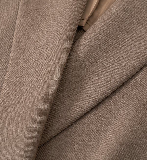  「【軽い着心地】ピーチツイルピークドラペルジャケット」|テーラードジャケット|