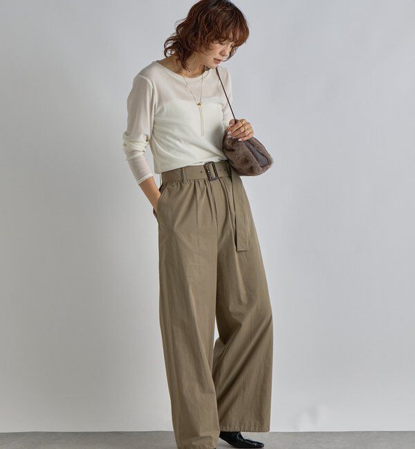  「【シーズンムード高まる】フロッキーチュールロンTee」|Tシャツ・カットソー|