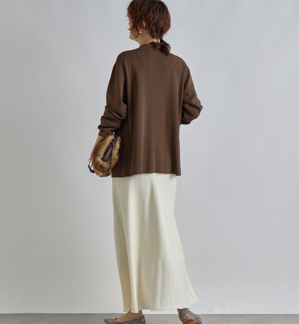  「【季節の変わり目に/接触冷感】ニットジャケット」|テーラードジャケット|