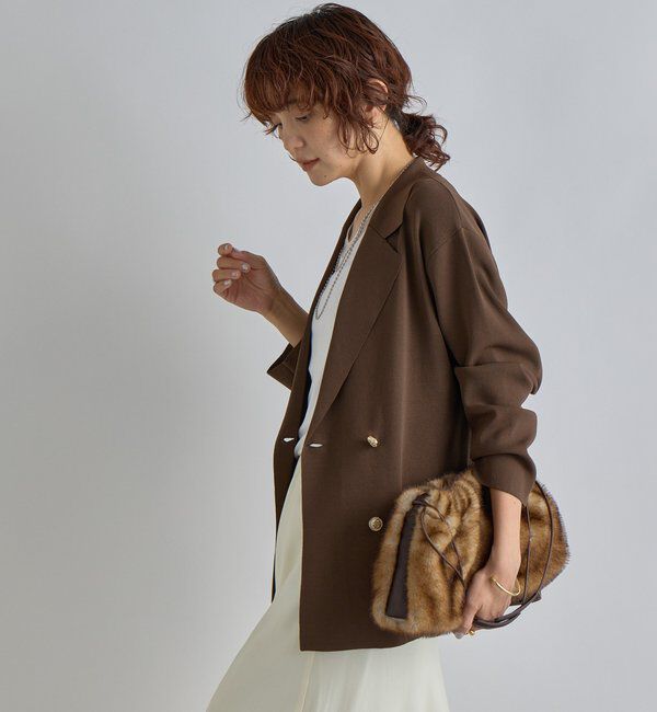  「【季節の変わり目に/接触冷感】ニットジャケット」|テーラードジャケット|