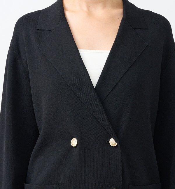  「【季節の変わり目に/接触冷感】ニットジャケット」|テーラードジャケット|