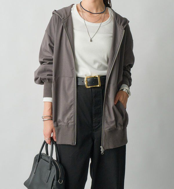  「【MYSELFbyRD/マイセルフバイリヴドロワ】HOODIE」|Tシャツ・カットソー|チャコールグレー