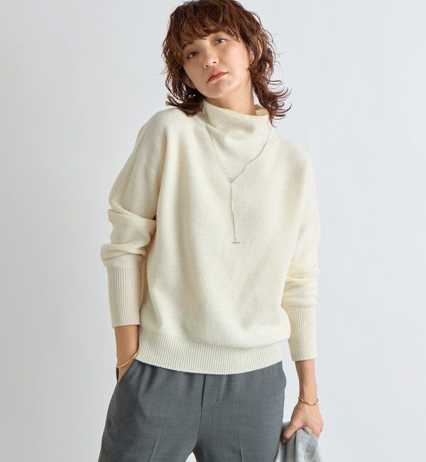  「【5色展開/万能トップス】ウール100NEWボトルネックニット」|ニット・セーター|