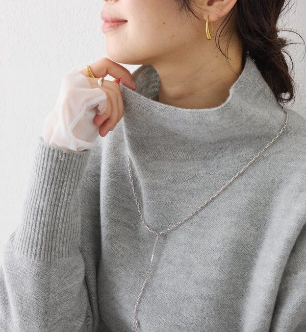  「【5色展開/万能トップス】ウール100NEWボトルネックニット」|ニット・セーター|