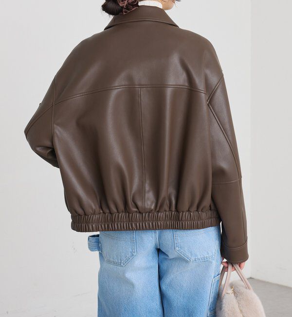  「【洗練された着こなしに】合皮ブルゾン」|ブルゾン・スタジャン|