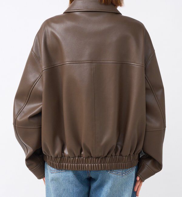  「【洗練された着こなしに】合皮ブルゾン」|ブルゾン・スタジャン|