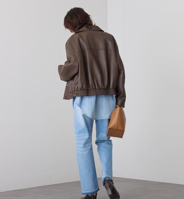  「【洗練された着こなしに】合皮ブルゾン」|ブルゾン・スタジャン|