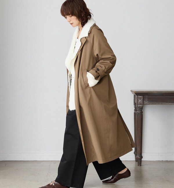  「【MONN.:.(モン)】オープンカラーコート」|その他|