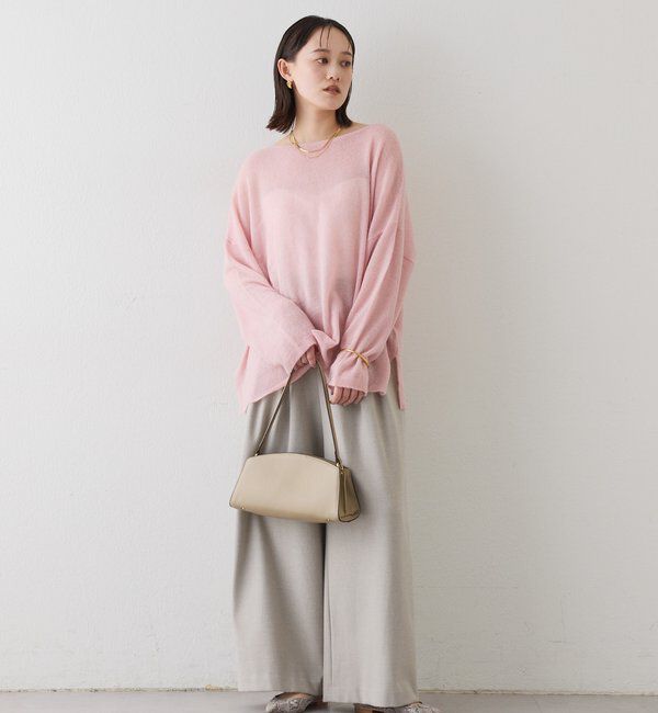  「【リニューアル】2wayスパングルシアーニット」|ニット・セーター|