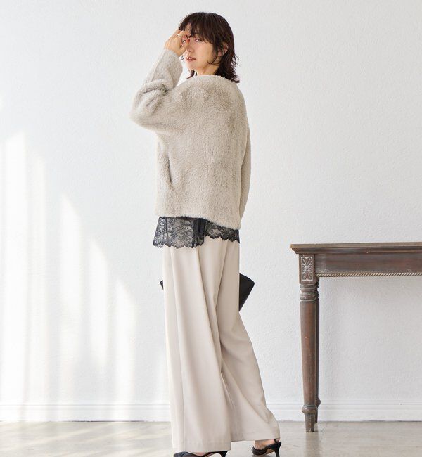  「【リバイバル/着映え】ダブルフェイスシャギーカーデ・2」|カーディガン|