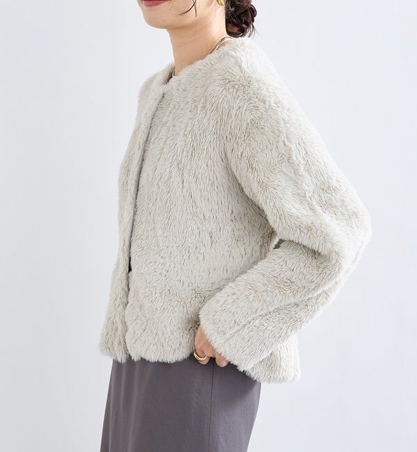  「【リバイバル/着映え】ダブルフェイスシャギーカーデ・2」|カーディガン|