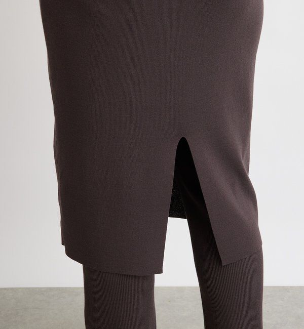  「【キャッチーなアイテム】スカートドッキングニットパンツ」|チノ|