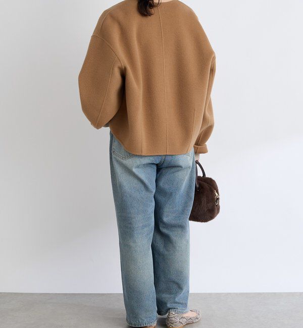  「【上品見え】ウールリバーショートコート」|その他|