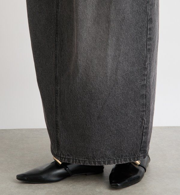  「【MONN.:.(モン)】タックコクーンマキシスカート」|スカート|