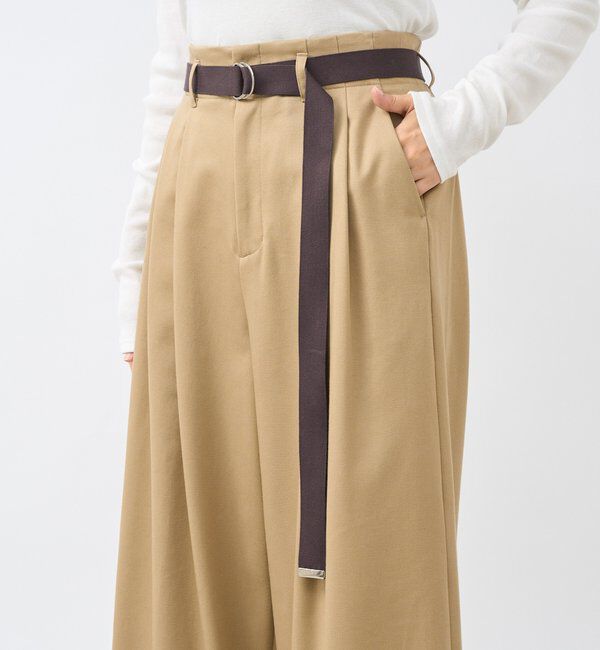  「【抜け感】タックチノワイドパンツ」|チノ|