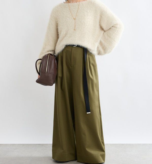  「【抜け感】タックチノワイドパンツ」|チノ|