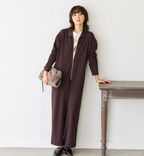  「【着心地抜群】ポロカラーロンパース」|ワンピース|