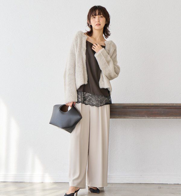  「【新色追加/鮮度抜群】レーストリムキャミソール」|シャツ・ブラウス|