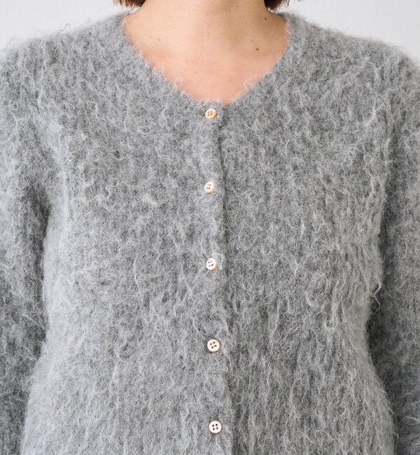  「【ふんわり柔らか】ヘアリーショートカーディガン」|カーディガン|