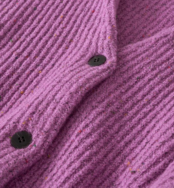  「【キャッチーな素材感】ブークレーヤーンカーディガン」|カーディガン|