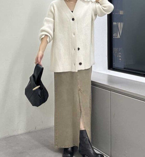  「【セットアップ対応】リヨセルスリットスカート」|スカート|